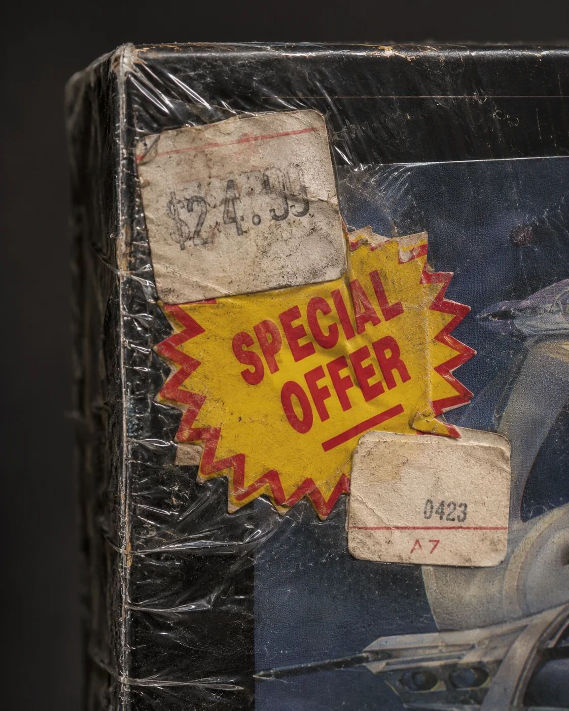 The old price sticker